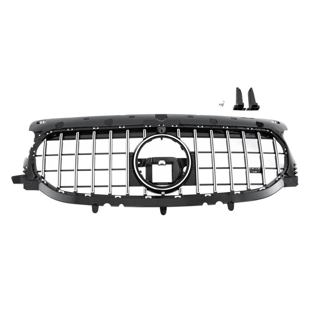 2021+ Mercedes-Benz Gla Gtr Style Front Grille | H247 Chrome Silver Grilles